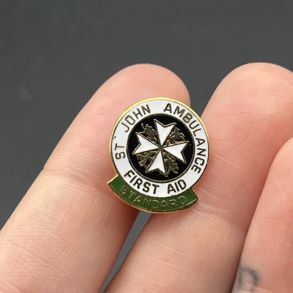 St. John Ambulance First Aid Standard Lapel Hat Pin‎